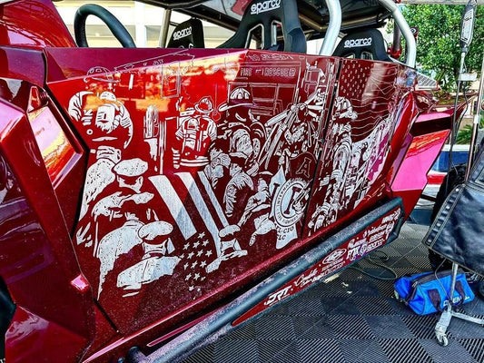 Hand-Engraved FOX + Shock Therapy Equipped Polaris RZR XP1000 Steals the Show at SEMA