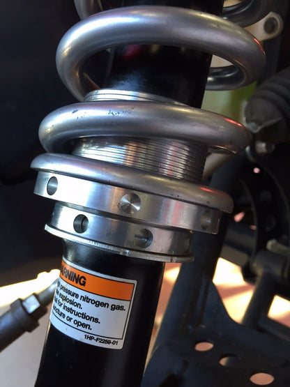 Pre load adjuster is threaded so you can adjust the ride height any place you choose