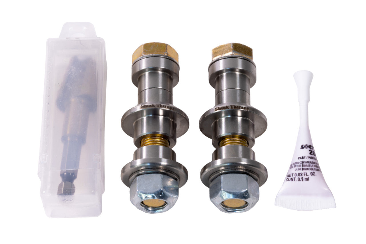 Complete Shock Therapy X3 TLS kit for aftermarket radius rods using 5/8 rod ends