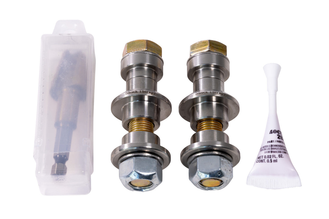 Complete Shock Therapy X3 TLS kit for aftermarket ZRP radius rods using 5/8 uniball