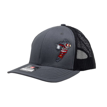 Curved Bill Shocky Snapback Hat