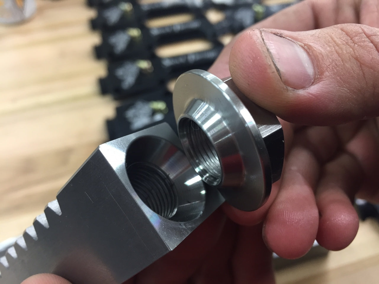 Patented "TAPER/LOCK" rod end jam nuts