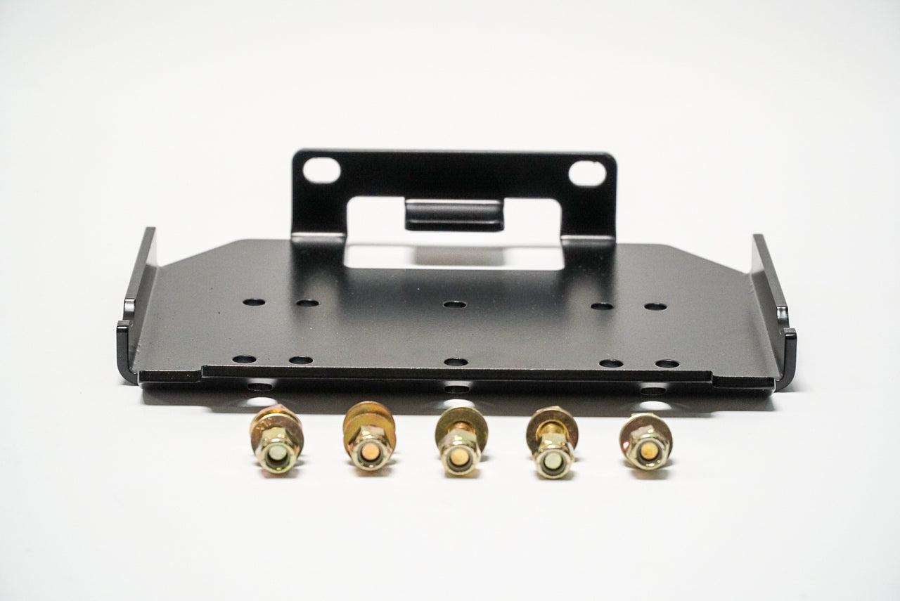 Front sway bar winch plate